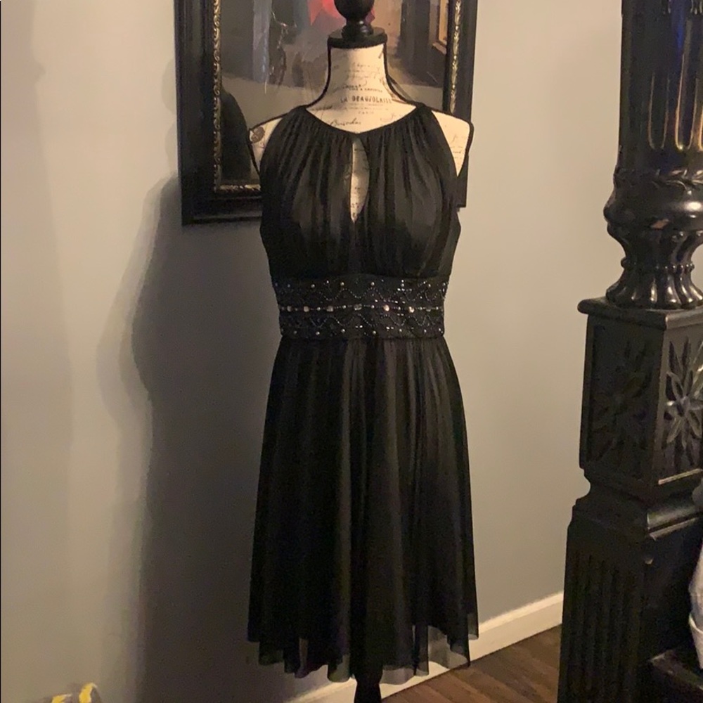 Black evening dress